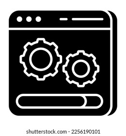 A unique design icon of web setting 