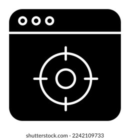 Unique design icon of web target 