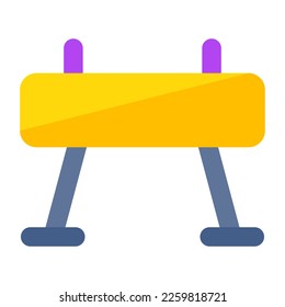 A unique design icon of workout bench 