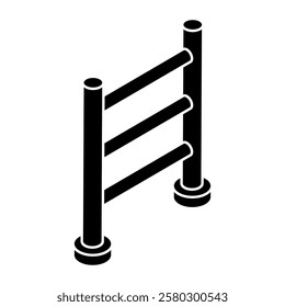 A unique design icon of workout machine