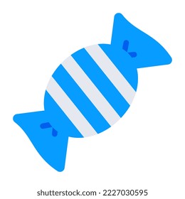 A unique design icon of wrapped toffee 