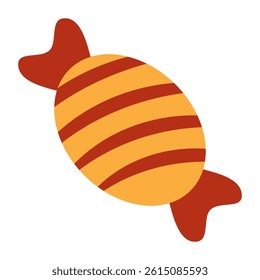 A unique design icon of wrapped toffee
