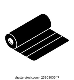 A unique design icon of yoga mat