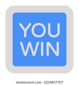 A unique design icon of you win