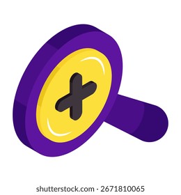 Un icono de diseño único de zoom in