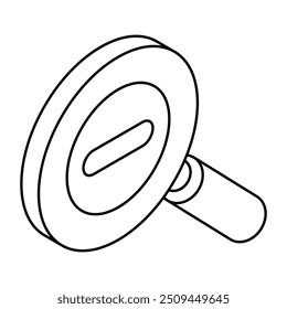 Un icono de diseño único de zoom out