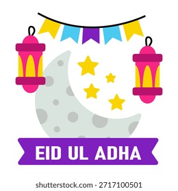 Una ilustración de diseño único de Eid ul Adha
