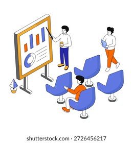 Uma ilustração de design exclusiva da representação gráfica 