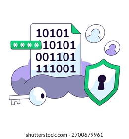 A unique design illustration of secure binary file