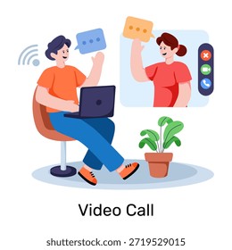 Video Una ilustración de diseño único de la llamada