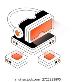 Una ilustración única del diseño de las gafas de VR