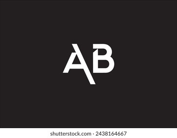 unique design logo or monogram or AB letter initials