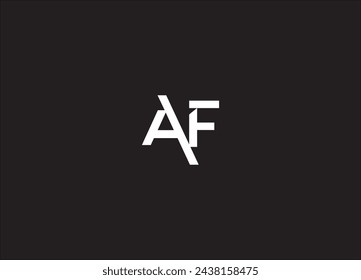 unique design logo or monogram or AF letter initials