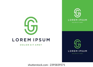 unique design logo or monogram or SG letter initials