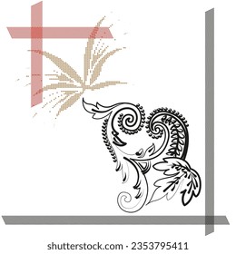 A unique design of patterns with a swirl abstract