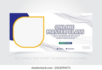 Unique design for promoting e-learning platforms, with bold visuals and easy customization