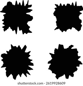 unique design set for print projects social posts and branding