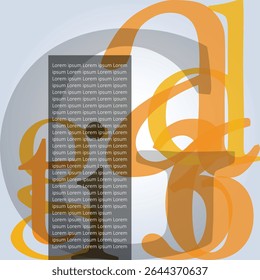 A unique design of typography, a social media banner