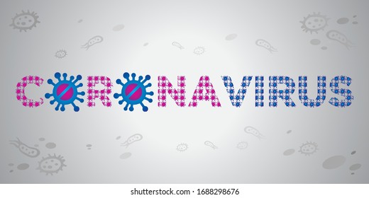 Unique design for various purposes related to Corona Virus outbreak. Vector