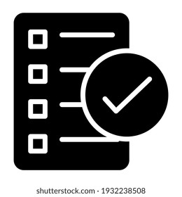 A unique design vector checklist icon