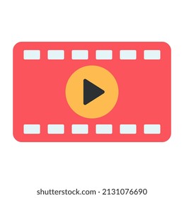 Un vector de diseño único de carrete de vídeo 

