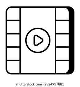 Un vector de diseño único de carrete de vídeo 
