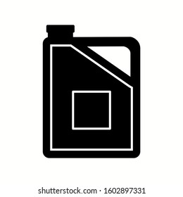 Unique Diesel Can Vector Glyph Icon