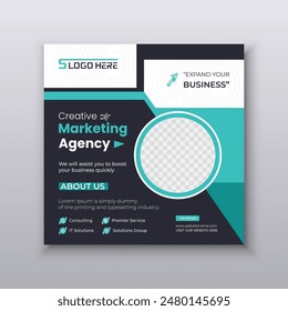 Unique digital marketing social media post and Instagram post design