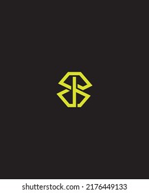 A unique and distinct abstract logo created from a guide of letters in one name or initials BPJS, a logo suitable for personal