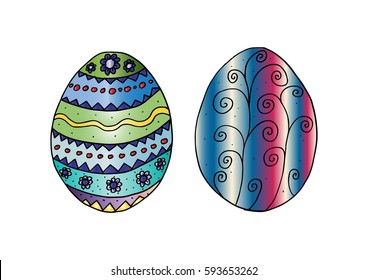 Unique doodle easter egg