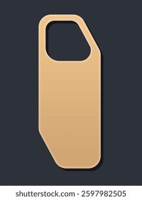 Unique door hanger tag shape available for creative design purposes and projects