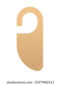 Unique door hanger tag shape available for creative design purposes and projects