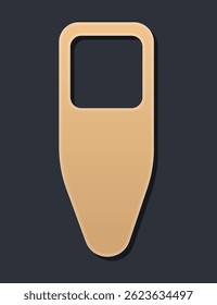 Unique door hanger tag shape available for creative design purposes and projects