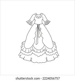 Unique dress outline for kids