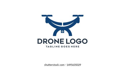 Unique drone logo design inspiration