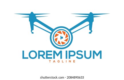 Unique drone logo Modern and minimalist vector and abstract logo