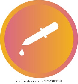 Unique Dropper Vector Glyph Icon