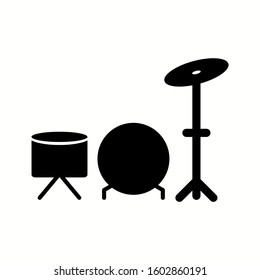 Unique Drums Vector Glyph Icon