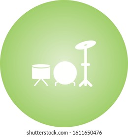 Unique Drums Vector Glyph Icon