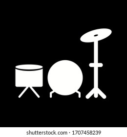 Einzigartiges Schlagzeug-Vektorillustration-Symbol