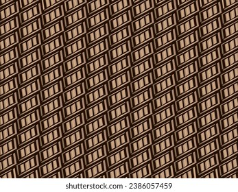 Unique dynamic brown textured abstract background design with dark colors. EPS10 vector.