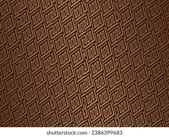 Unique dynamic brown textured abstract background design with dark colors. EPS10 vector.