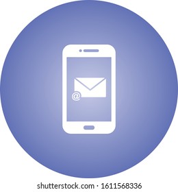 Unique E mail App Vector Glyph Icon