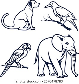 Unique Editable Animals Icon Vector Illustration