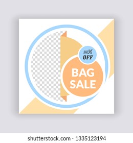 Unique Editable modern Social Media banner Template. Anyone can use This Design Easily. Promotional web banner for social media. Elegant sale and discount promo - Vector.