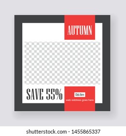 Unique Editable modern Social Media banner Template. Anyone can use This Design Easily. Promotion web banner for social media. Elegant sale and discount promo - Vector.