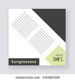 Unique Editable modern Social Media banner Template. Anyone can use This Design Easily. Promotion web banner for social media. Elegant sale and discount promo - Vector.