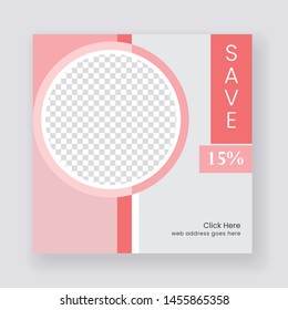 Unique Editable modern Social Media banner Template. Anyone can use This Design Easily. Promotion web banner for social media. Elegant sale and discount promo - Vector.