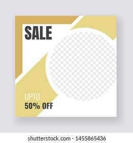 Unique Editable modern Social Media banner Template. Anyone can use This Design Easily. Promotion web banner for social media. Elegant sale and discount promo - Vector.
