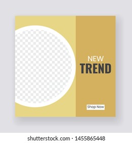 Unique Editable modern Social Media banner Template. Anyone can use This Design Easily. Promotion web banner for social media. Elegant sale and discount promo - Vector.